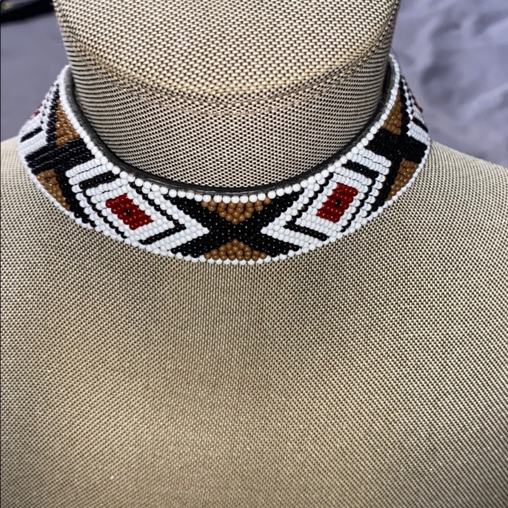 Tribal Choker Necklace Adjustable